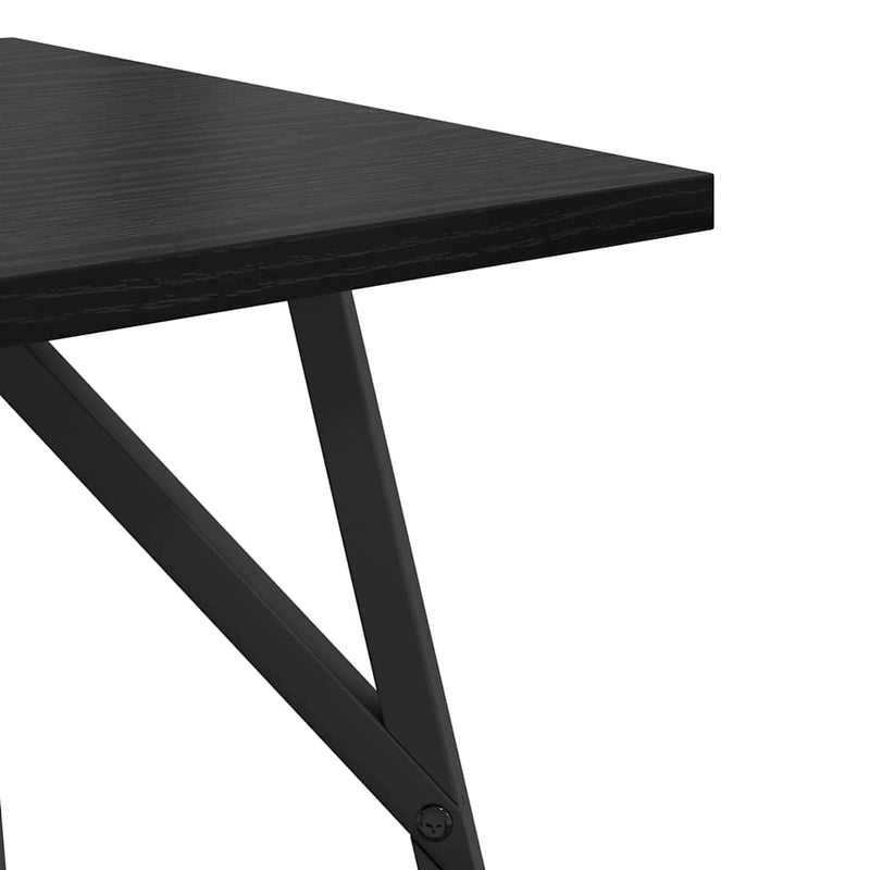 vidaXL Kisasztal készlet 2 pcs Musta tammi 50 x 50 x 50 cm