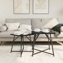 vidaXL Kisasztal készlet 2 pcs Fekete tölgy