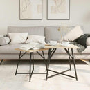 vidaXL Kisasztal készlet 2 pcs Sonoma Tölgy és Fekete