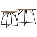 vidaXL Kisasztal készlet 2 pcs Füstölt Tölgy és Fekete