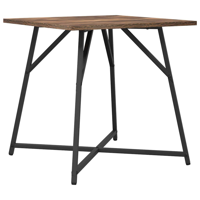 vidaXL Kisasztal készlet 2 pcs Füstölt tölgy és Fekete 50 x 50 x 50 cm