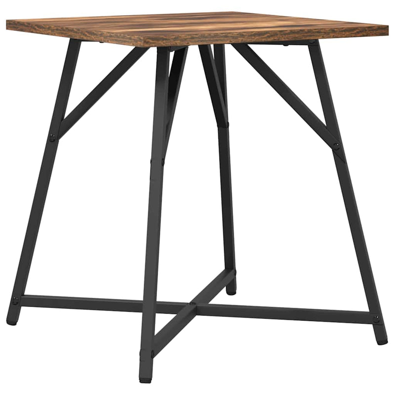 vidaXL Kisasztal készlet 2 pcs Füstölt tölgy és Fekete 50 x 50 x 50 cm