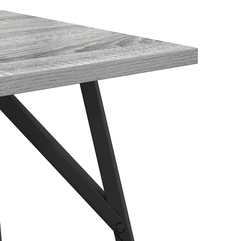 vidaXL Kisasztal készlet 2 pcs Szürke sonoma és Fekete 50 x 50 x 50 cm