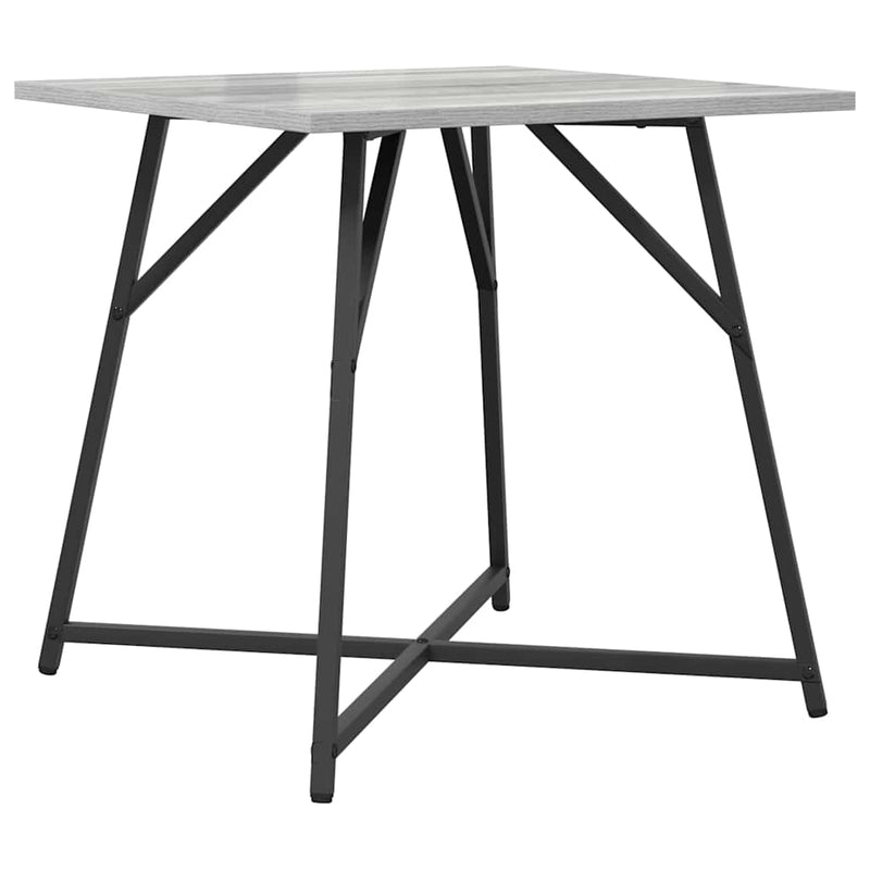 vidaXL Kisasztal készlet 2 pcs Szürke sonoma és Fekete 50 x 50 x 50 cm