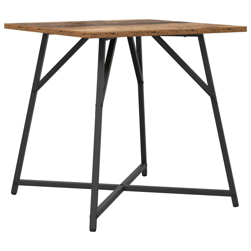 vidaXL Kisasztal készlet 2 pcs Régi fa és fekete 50 x 50 x 50 cm