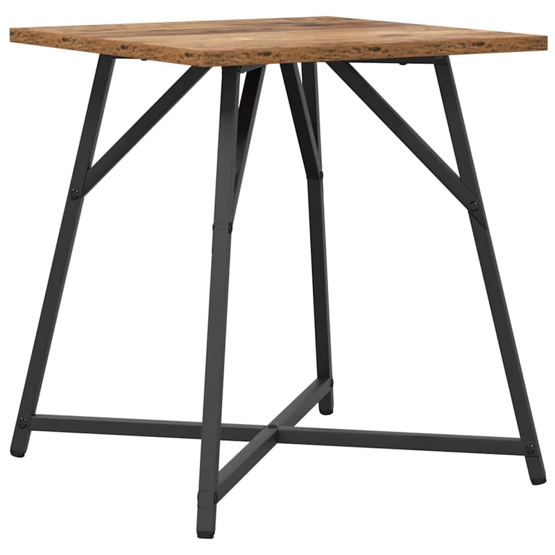 vidaXL Kisasztal készlet 2 pcs Régi fa és fekete 50 x 50 x 50 cm