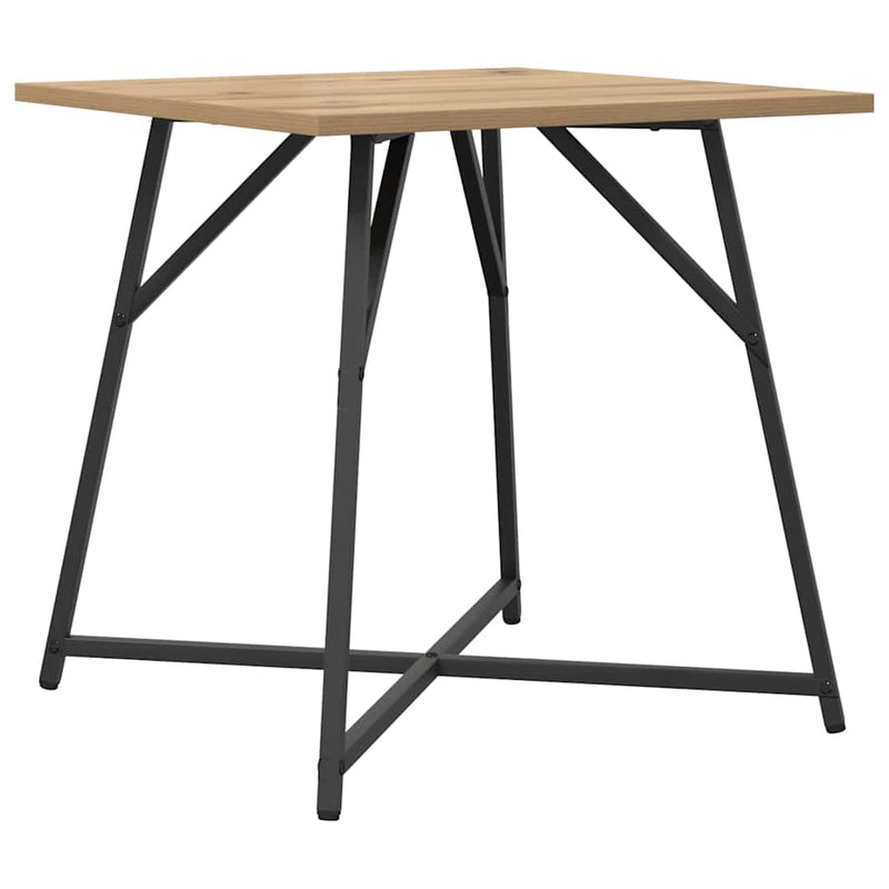 vidaXL Kisasztal készlet 2 pcs Artisan tölgy és fekete 50 x 50 x 50 cm