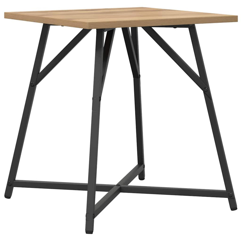vidaXL Kisasztal készlet 2 pcs Artisan tölgy és fekete 50 x 50 x 50 cm