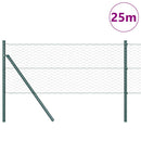vidaXL Talajra rögzíthető hegesztett drótkerítés 25 x 0,6 m (Sz x M)