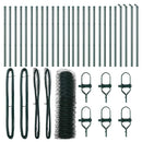 vidaXL Talajra rögzíthető hegesztett drótkerítés 50 x 0,8 m (Sz x M)