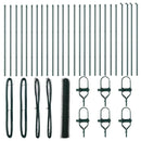 vidaXL Kerítés oszlopokkal Zöld 1.2 x 50 m PVC-bevonatos acél