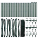 vidaXL Talajra rögzíthető hegesztett drótkerítés 100 x 0,4 m (Sz x M)