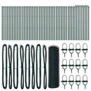 vidaXL Talajra rögzíthető hegesztett drótkerítés 100 x 0,8 m (Sz x M)