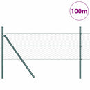 vidaXL Talajra rögzíthető hegesztett drótkerítés 100 x 0,8 m (Sz x M)
