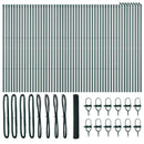 vidaXL Kerítés oszlopokkal Zöld 1 x 100 m PVC-bevonatos acél