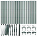 vidaXL Talajra rögzíthető hegesztett drótkerítés 100 x 1 m (Sz x M)