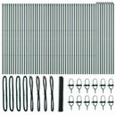 vidaXL Kerítés oszlopokkal Zöld 1 x 100 m PVC-bevonatos acél