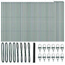 vidaXL Talajra rögzíthető hegesztett drótkerítés 100 x 1,6 m (Sz x M)