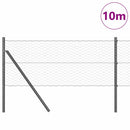 vidaXL Talajra rögzíthető hegesztett drótkerítés 10 x 0,6 m (Sz x M)