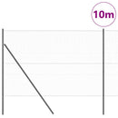 vidaXL Talajra rögzíthető hegesztett drótkerítés 10 x 1,5 m (Sz x M)