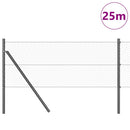 vidaXL Talajra rögzíthető hegesztett drótkerítés 25 x 0,6 m (Sz x M)