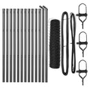 vidaXL Talajra rögzíthető hegesztett drótkerítés 25 x 0,6 m (Sz x M)
