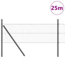 vidaXL Talajra rögzíthető hegesztett drótkerítés 25 x 0,8 m (Sz x M)