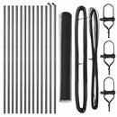 vidaXL Kerítés oszlopokkal Szürke 1.2 x 25 m PVC-bevonatos acél