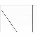 vidaXL Kerítés oszlopokkal Szürke 1.5 x 25 m PVC-bevonatos acél