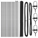 vidaXL Kerítés oszlopokkal Szürke 1.6 x 25 m PVC-bevonatos acél