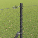 vidaXL Talajra rögzíthető hegesztett drótkerítés 25 x 1,6 m (S x F)