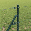 vidaXL Kerítés oszlopokkal Szürke 0.6 x 50 m PVC-bevonatos acél