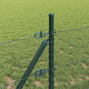 vidaXL Kerítés oszlopokkal Szürke 0.8 x 50 m PVC-bevonatos acél