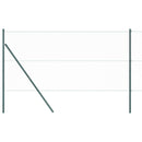 vidaXL Kerítés oszlopokkal Szürke 1.2 x 50 m PVC-bevonatos acél