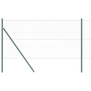 vidaXL Kerítés oszlopokkal Szürke 1.4 x 50 m PVC-bevonatos acél