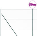 vidaXL Kerítés oszlopokkal Szürke 1.6 x 50 m PVC-bevonatos acél