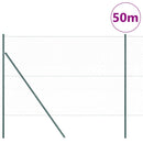 vidaXL Kerítés oszlopokkal Szürke 1.6 x 50 m PVC-bevonatos acél