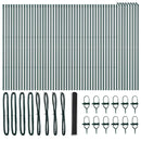 vidaXL Kerítés oszlopokkal Szürke 1.2 x 100 m PVC-bevonatos acél