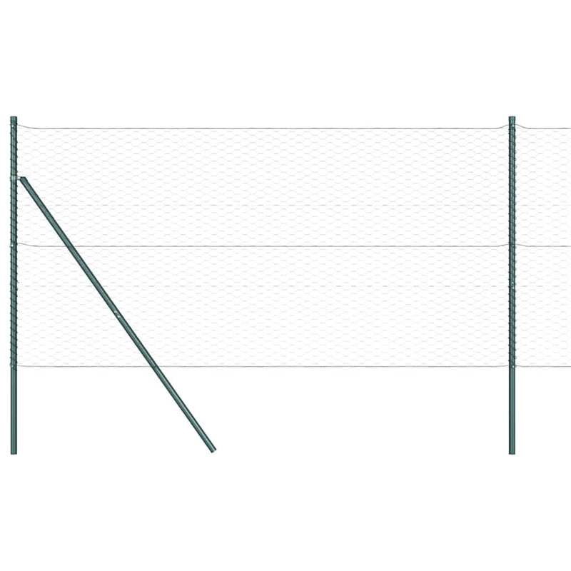 vidaXL Kerítés oszlopokkal Szürke 1.2 x 100 m PVC-bevonatos acél