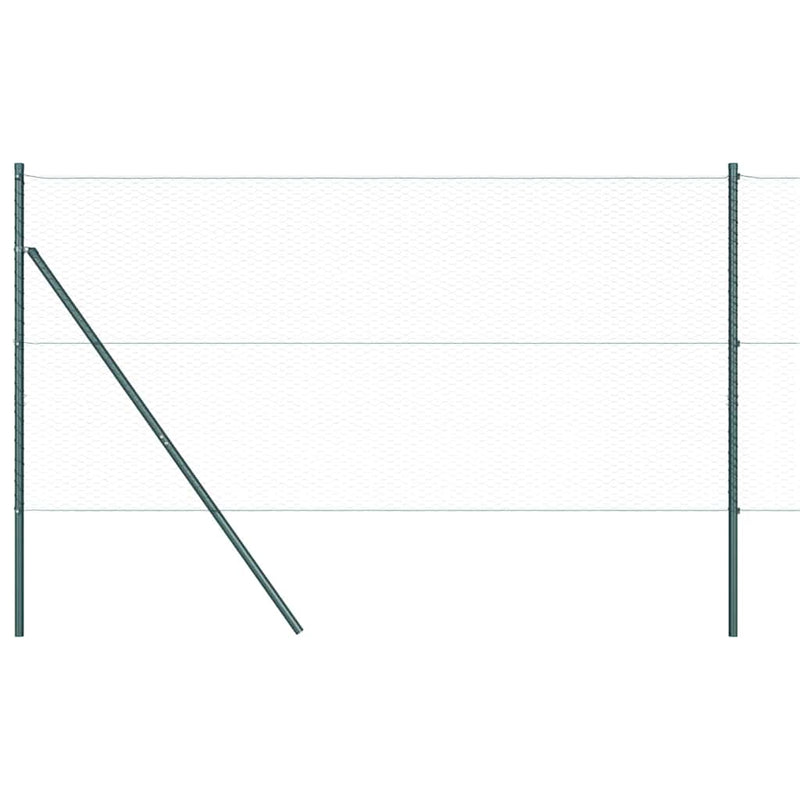 vidaXL Kerítés oszlopokkal Szürke 1.4 x 100 m PVC-bevonatos acél