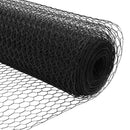 vidaXL Hatszögletű kerítés talajrögzítő 100 x 1,5 m PVC-bevonatos acél