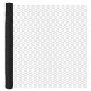 vidaXL Hatszögletű kerítés talajrögzítő 100 x 1,5 m PVC-bevonatos acél