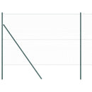 vidaXL Kerítés oszlopokkal Szürke 1.6 x 100 m PVC-bevonatos acél