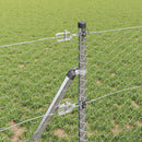 vidaXL Kerítés oszlopokkal Ezüst 0,6 x 10 m PVC-bevonatos acél