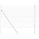 vidaXL Kerítés oszlopokkal Ezüst 1.6 x 25 m PVC-bevonatos acél