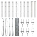 vidaXL Kerítés oszlopokkal Ezüst 0.6 x 50 m PVC-bevonatos acél