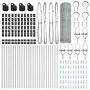 vidaXL Kerítés oszlopokkal Ezüst 0.8 x 50 m PVC-bevonatos acél