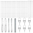 vidaXL Kerítés oszlopokkal Ezüst 1.6 x 50 m PVC-bevonatos acél