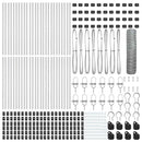 vidaXL Kerítés oszlopokkal Ezüst 0.5 x 100 m PVC-bevonatos acél