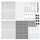 vidaXL Kerítés oszlopokkal Ezüst 1.2 x 100 m PVC-bevonatos acél